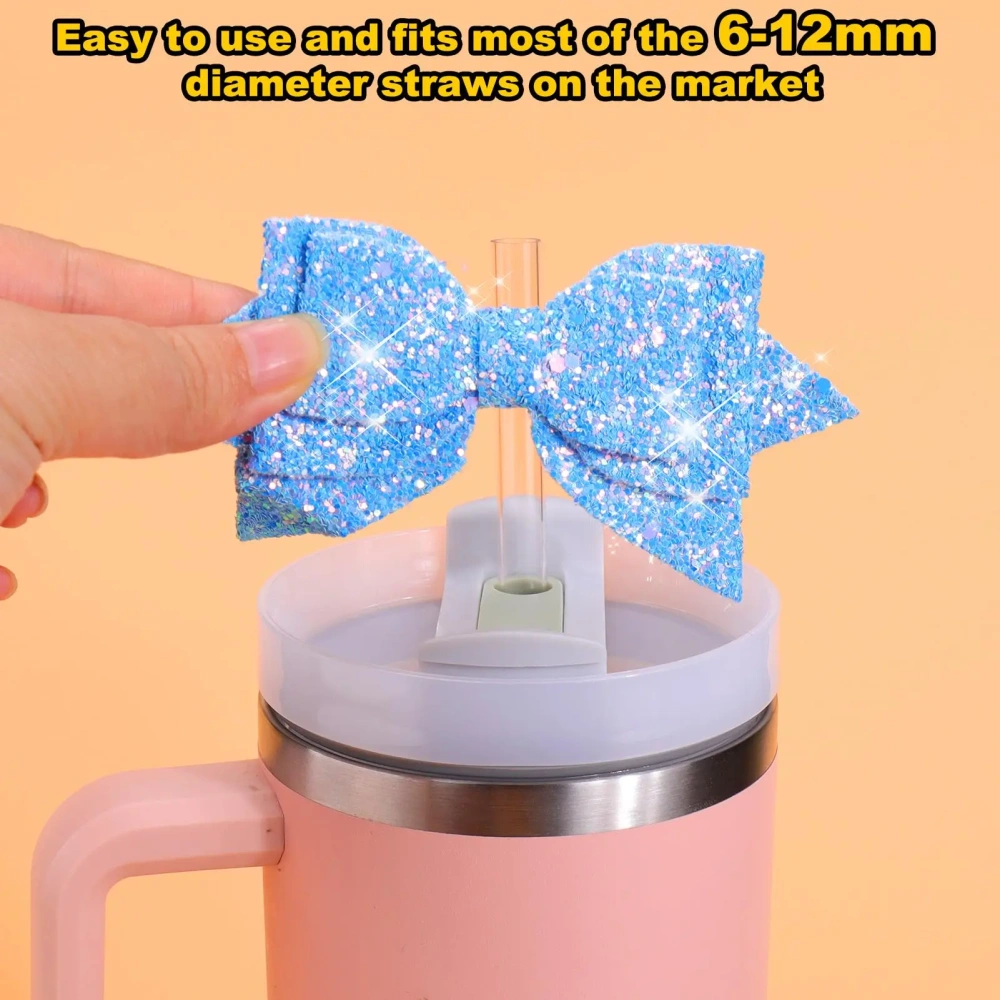 Bow Straw Topper for Stanley Cup Straw Cover for Stanley/Simple Modern Tumbler Bow Straw Decor for Stanley Cup Accessories