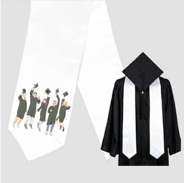 Graduation Stole Blank 180*12cm for sublimation