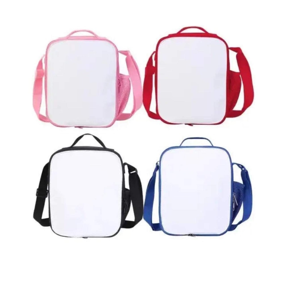 3Pcs Set Black Sublimation Blank Backpack With Lunch Bag Pencil Bag for Student Gifts