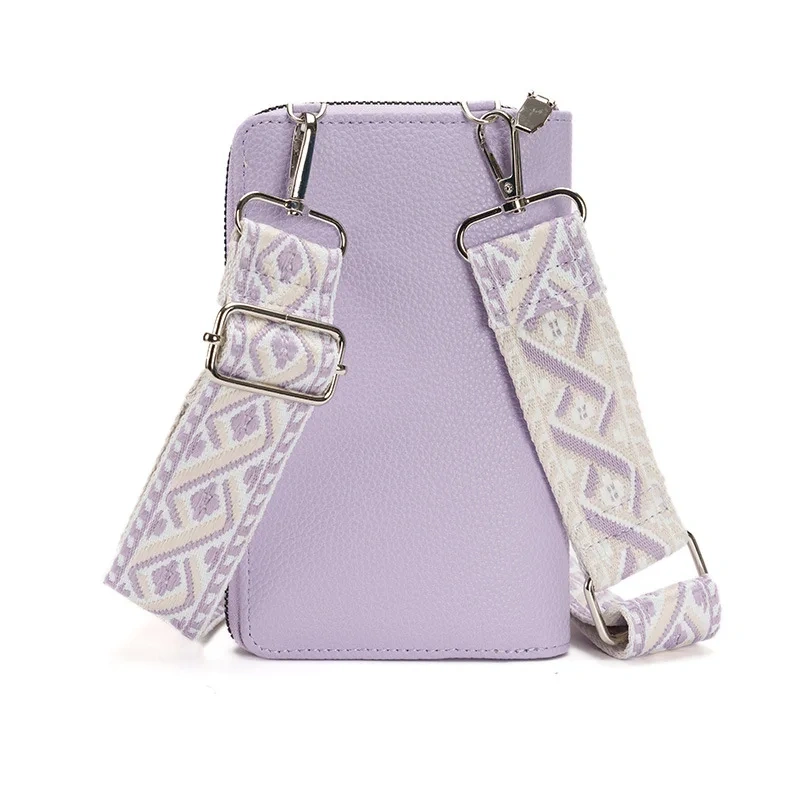 Ins Woman PU Pouch Shoulder Straps Bag Phone Pouch Holster Purse Carrying Pouch for Iphone 15 Pro Max Smartphone, Money