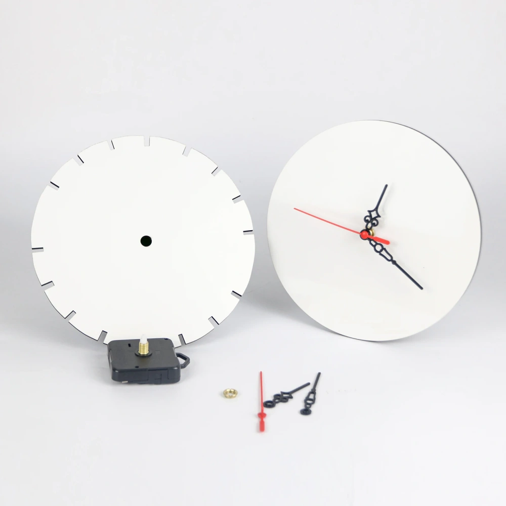 Warehouses Clock Medium Density Composite Board Sublimation Blank Clock and Heat Transfer Wall Clock for Gifts