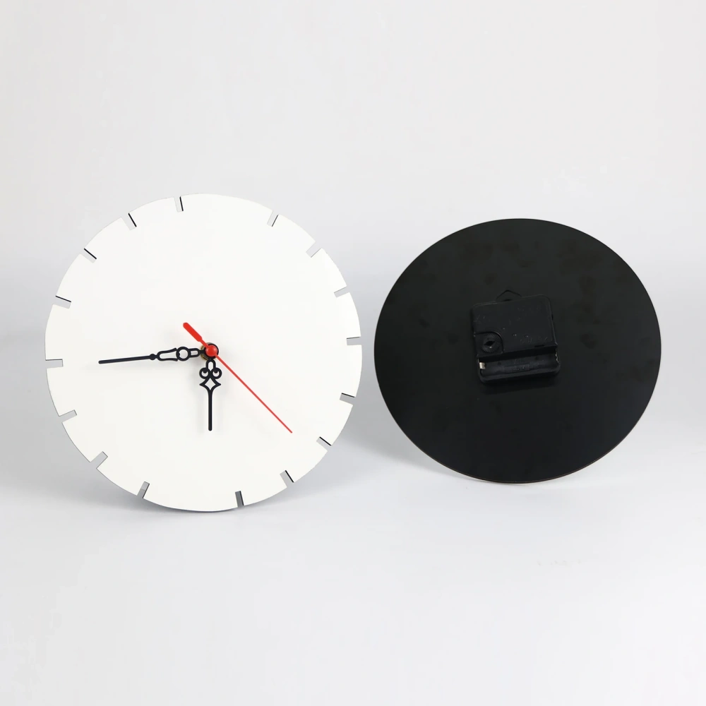 Warehouses Clock Medium Density Composite Board Sublimation Blank Clock and Heat Transfer Wall Clock for Gifts