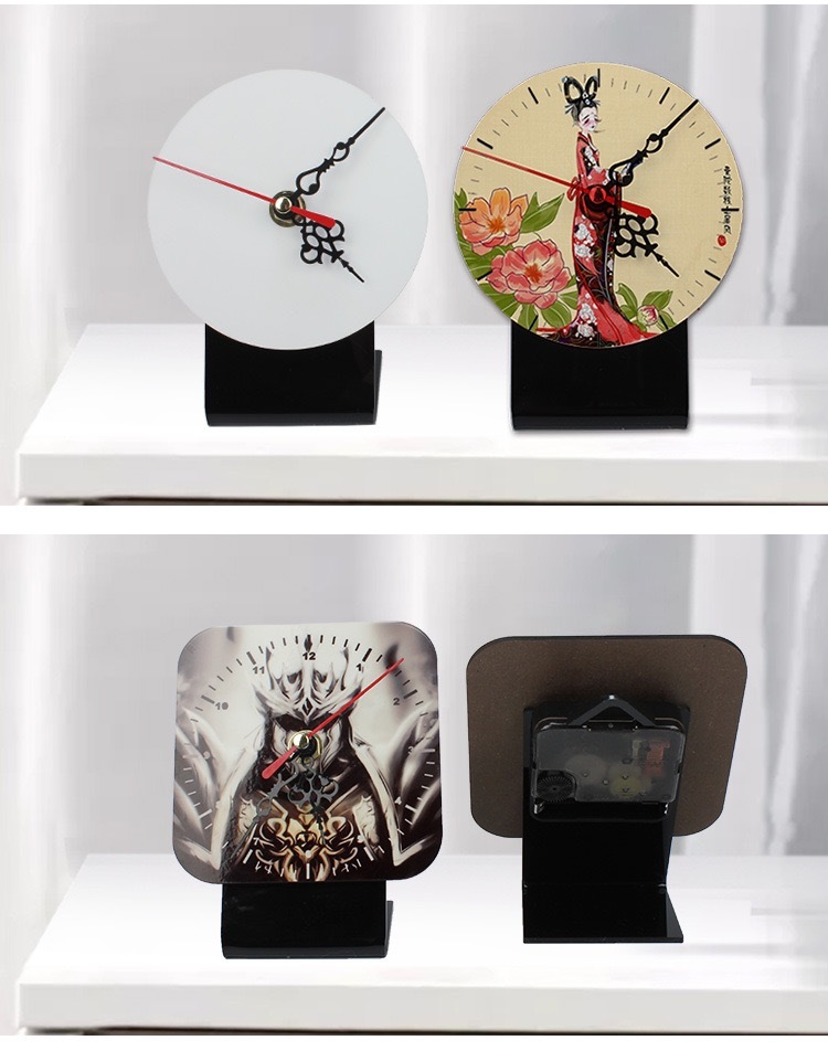 Sublimation Mdf Photo Frame Blank Clock