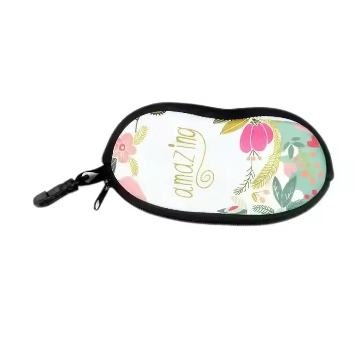 Double-Sided Neoprene Sublimation Glasses Case Blanks for DIY Printing for Promotional & Business Gifts