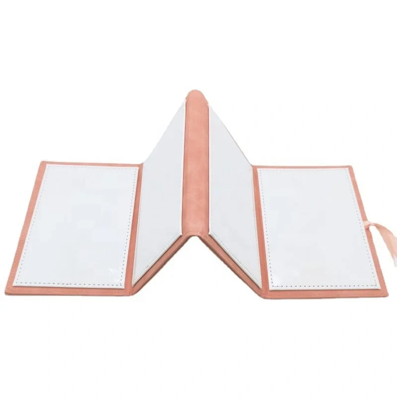 DIY Picture Customized Logo Memory Foldable Photo Albums PU Leather Sublimation Blank Folding Photo Album