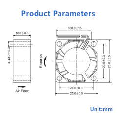 HXD2510 DC Brushless Fan