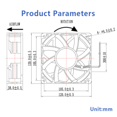 HXD12038 DC Brushless Fan