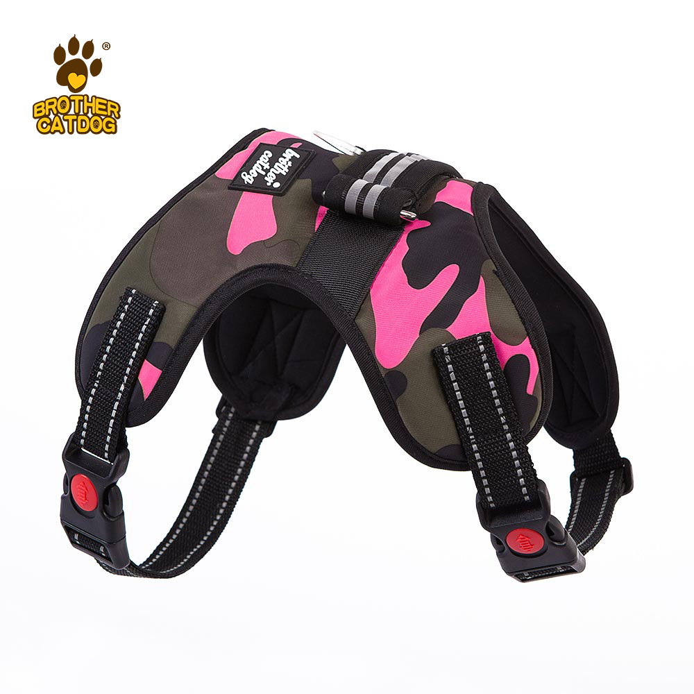 Manufacturer Wholesale Custom logo Breathable Dog Harness with Reflective Stripe / Made in Brother cat dog