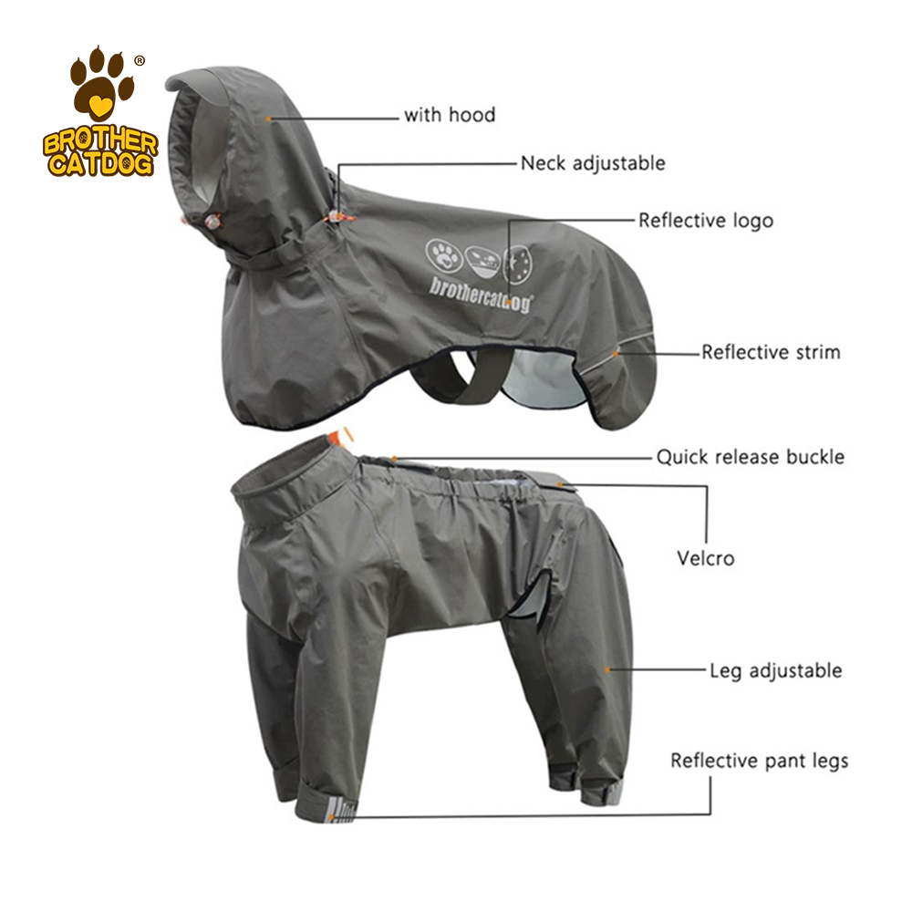 Manufacturer Customized Waterproof Dog Raincoats & Jackets /  Lightweight  Dog coat Jackets / Brother Cat Dog