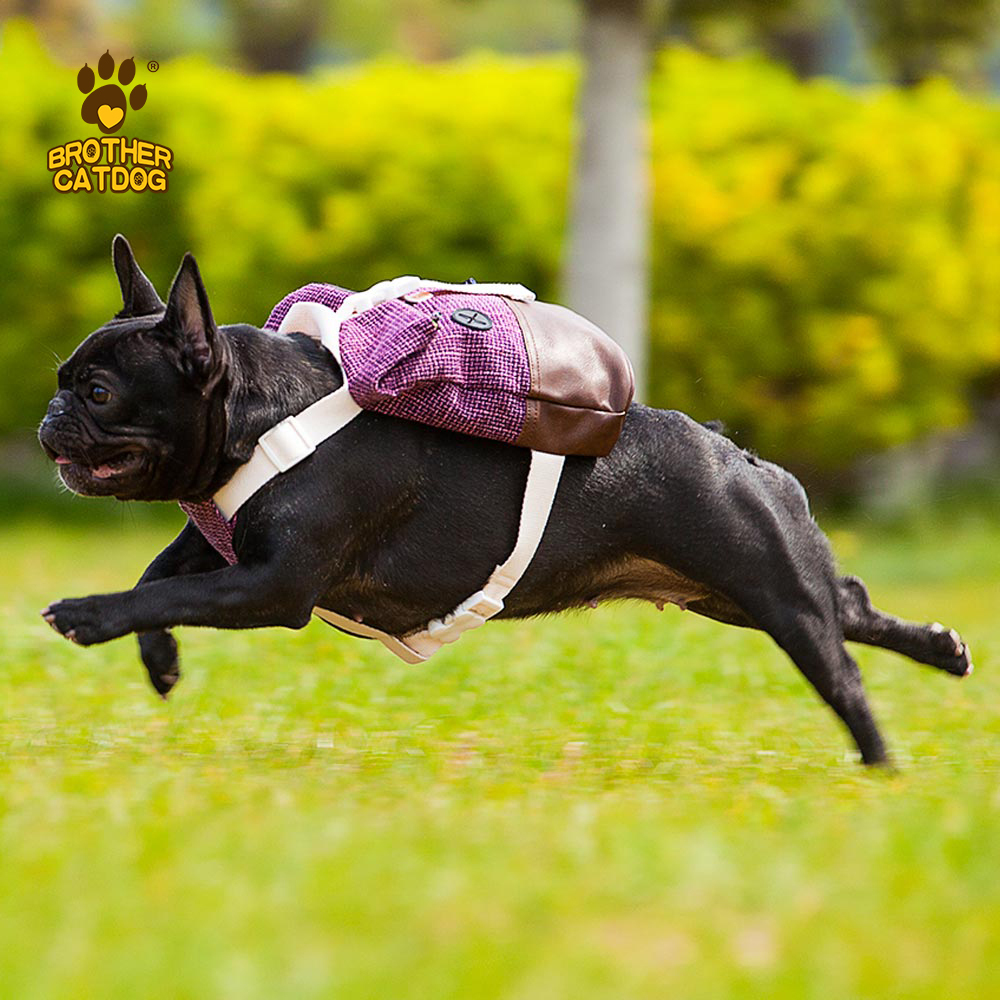 Outdor Travel Dog Backpack for Small dogs / Breathable walking French Bulldog carrier Bags Accessories / Pet Supplies