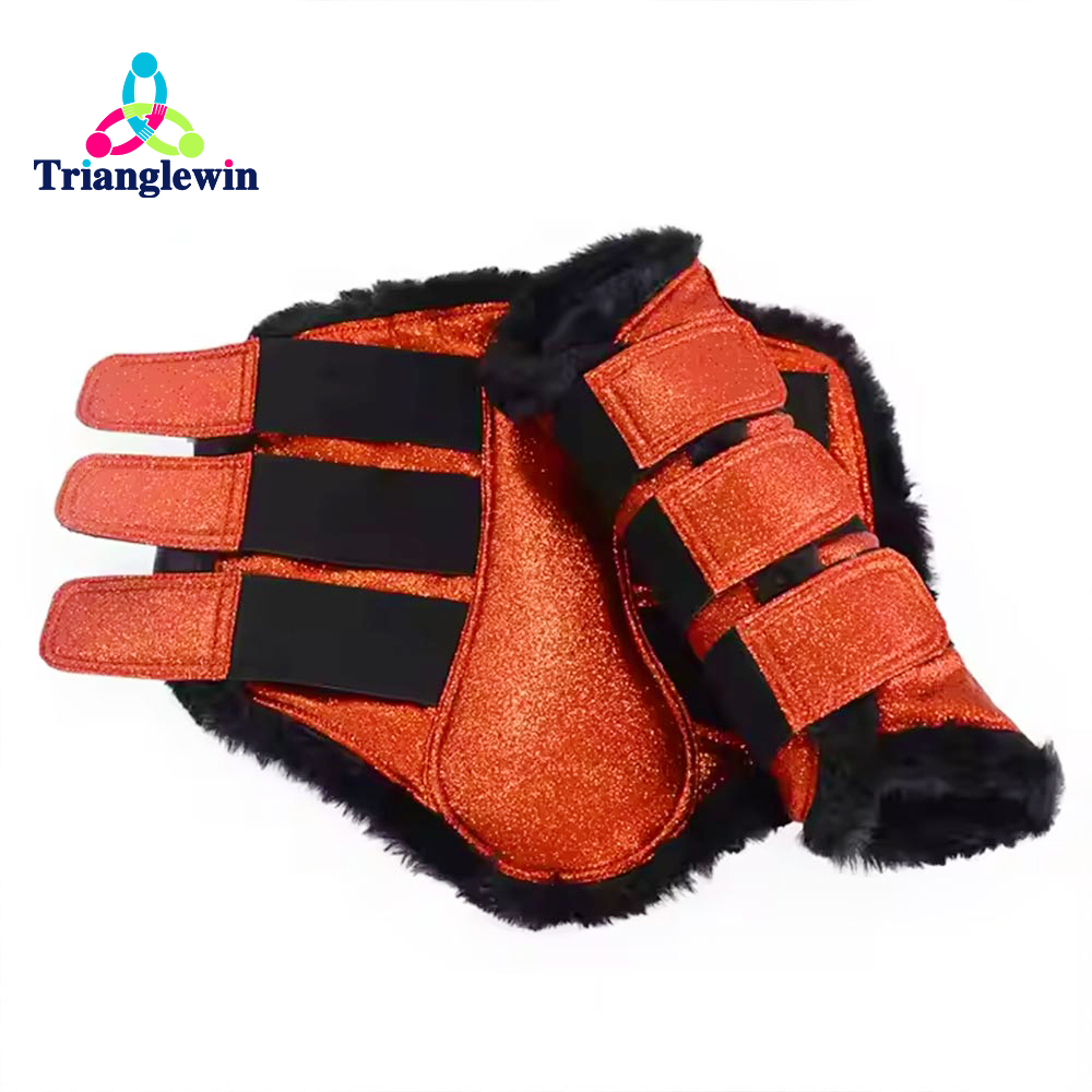 Equine Supplier Horse Accessories  Horse Splint Boots Custom Horse Fly Boots Horse Riding Supplies
