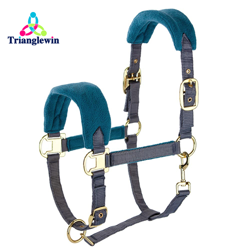 Custom Equestrian Supplies Horse Equipment Polypropylene Available Horse Halter with lead Rope in All colors