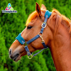 Custom Equestrian Supplies Horse Equipment Polypropylene Available Horse Halter with lead Rope in All colors