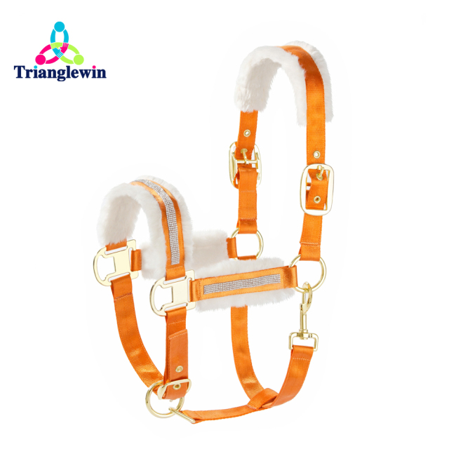 Customized horse Equine head collar  Soft Fleece padded horse Riding haleter  Horse halters and lead ropes