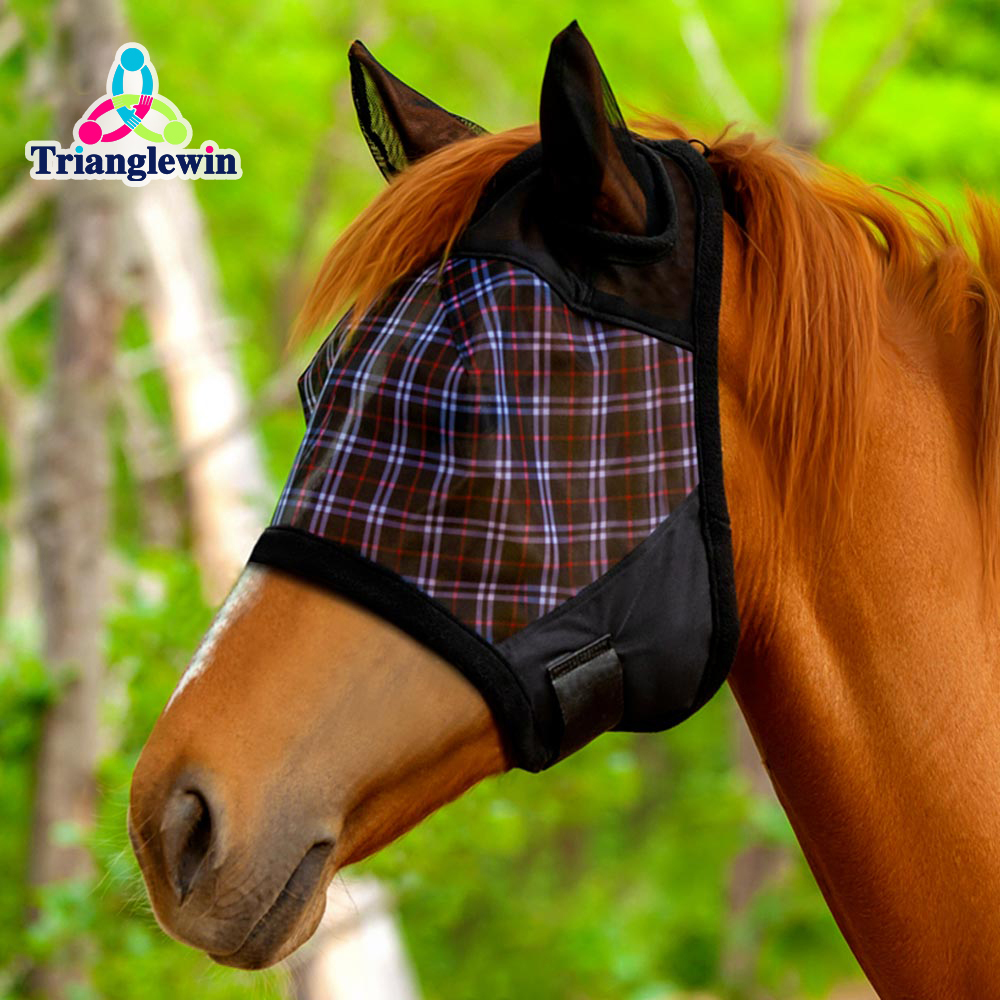 Custom Mesh Horse Fly Mask with Ears / Horse Masks / Mesh Fly Mask