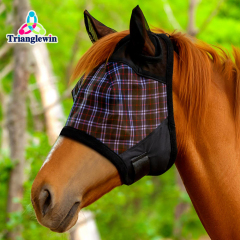 Custom Mesh Horse Fly Mask with Ears / Horse Masks / Mesh Fly Mask