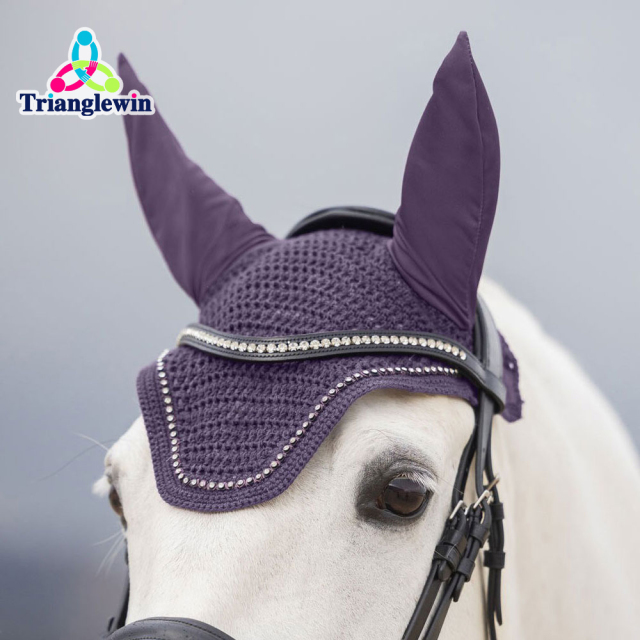 Trianglewin Hobby Horse Fly Hood / Horse Accessories / Custom Made Hoods with ears / Horse Fly veils