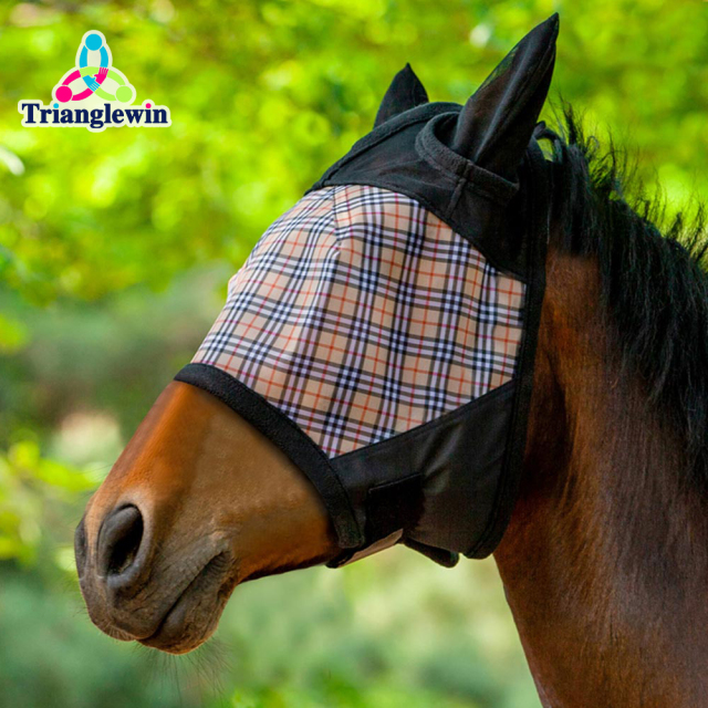 Custom Mesh Horse Fly Mask with Ears / Horse Masks / Mesh Fly Mask
