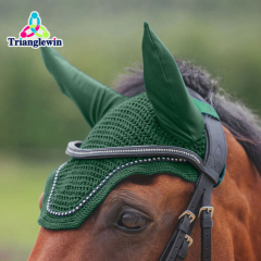 Trianglewin Hobby Horse Fly Hood / Horse Accessories / Custom Made Hoods with ears / Horse Fly veils