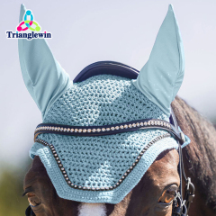 Trianglewin Hobby Horse Fly Hood / Horse Accessories / Custom Made Hoods with ears / Horse Fly veils