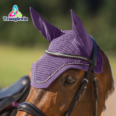 Trianglewin Hobby Horse Fly Hood / Horse Accessories / Custom Made Hoods with ears / Horse Fly veils
