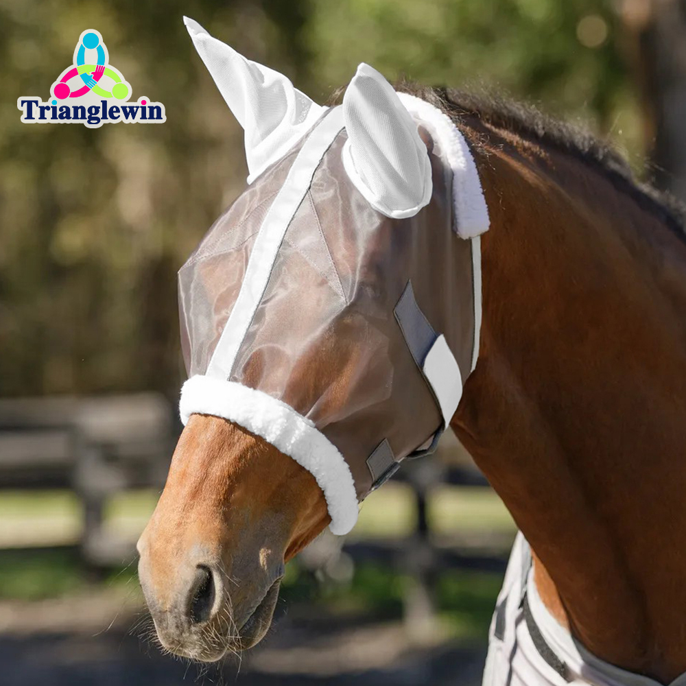 Customize Equestrian Supplier High Quality Horse Fly Mask Mesh Fly Veils
