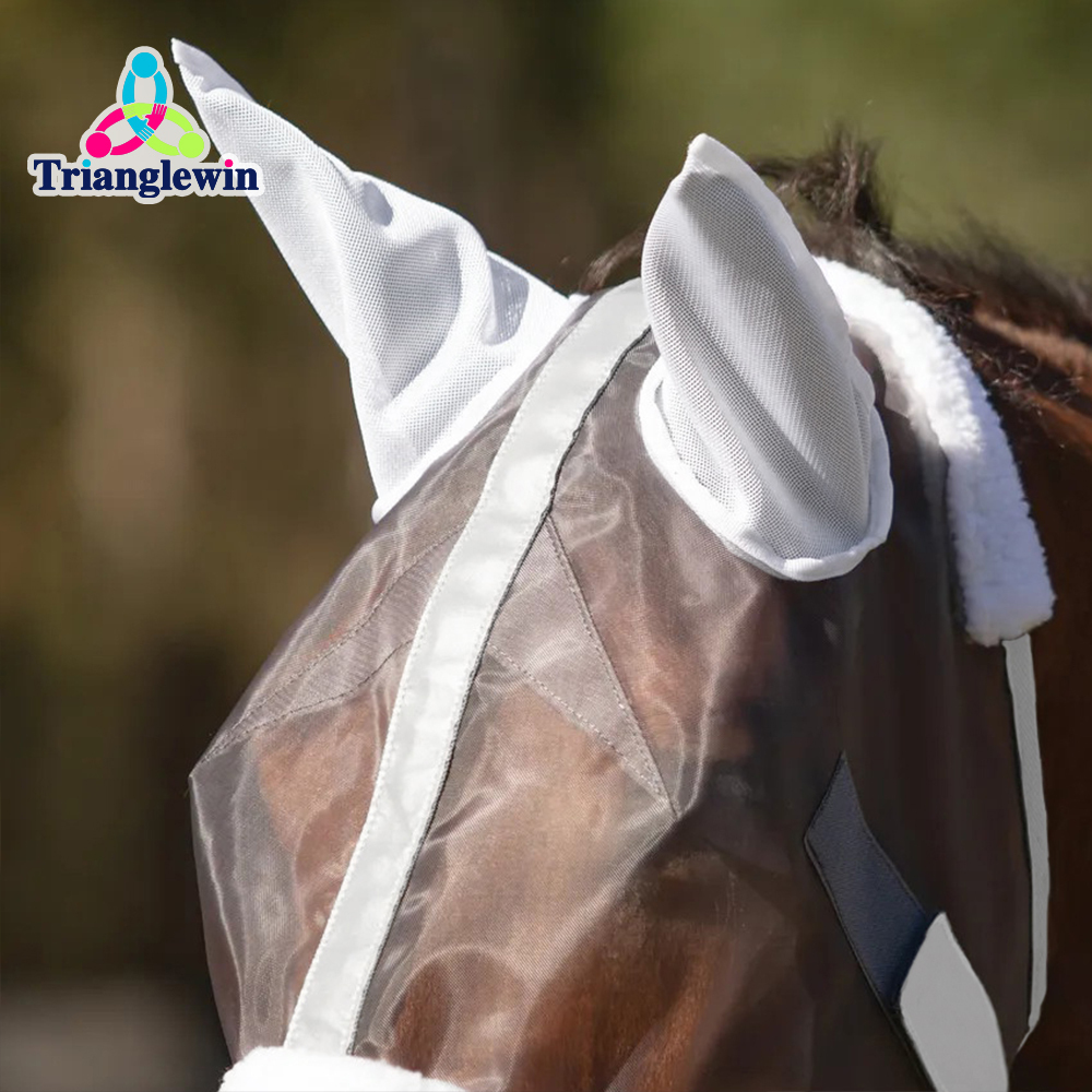 Customize Equestrian Supplier High Quality Horse Fly Mask Mesh Fly Veils