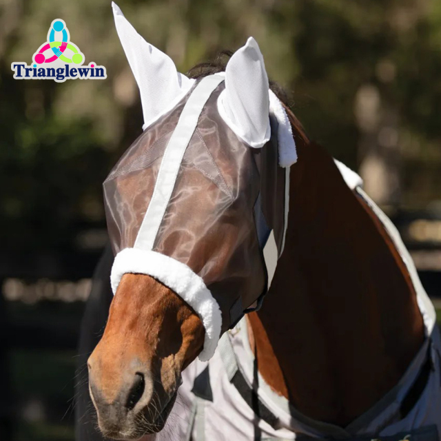 Customize Equestrian Supplier High Quality Horse Fly Mask Mesh Fly Veils