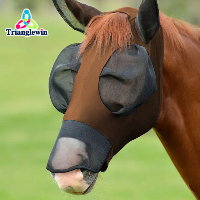 High Quality Customized Logo Horse Fly Mask Horse Supplies