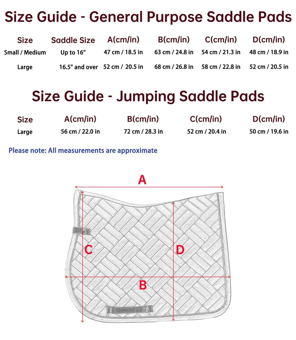 Custom saddle pad supplied on the OEM manufacturing program