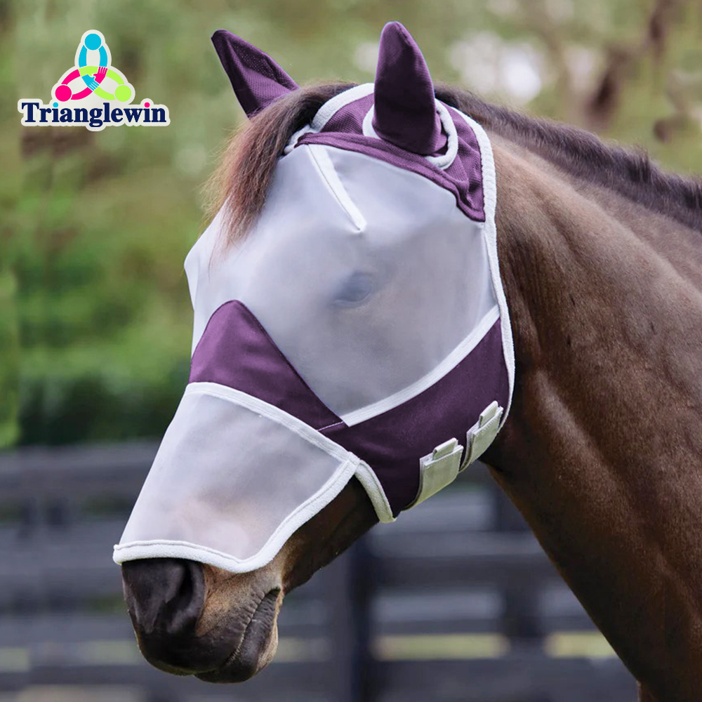 Trianglewin Professional Mesh Fly Mask UV-Proof horse protection OEM