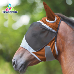 Customized logo horse fly mask  horse supplies manufacturer