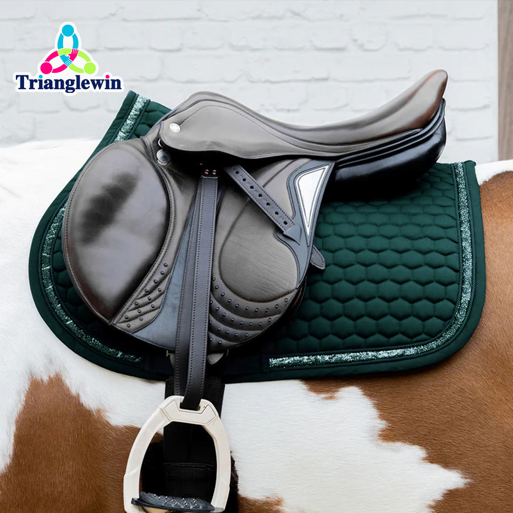 Custom embroidered saddle pad OEM equestrian saddle pads factory