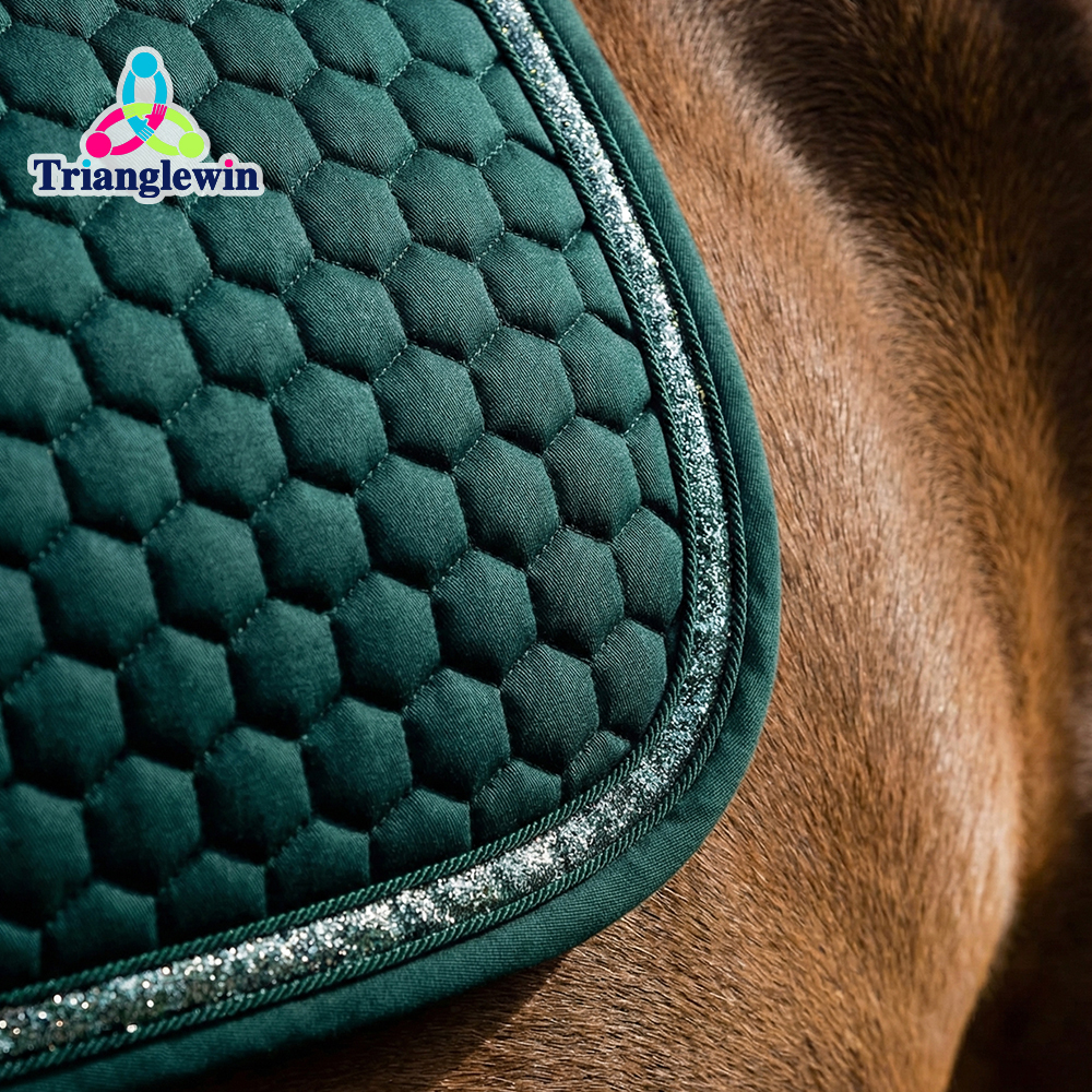 Custom embroidered saddle pad OEM equestrian saddle pads factory
