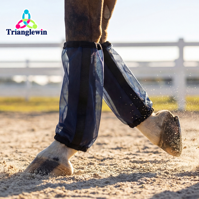 Trianglewin Mosquito Mesh Horse Fly Boots | Set of 4 | horse gear custom design