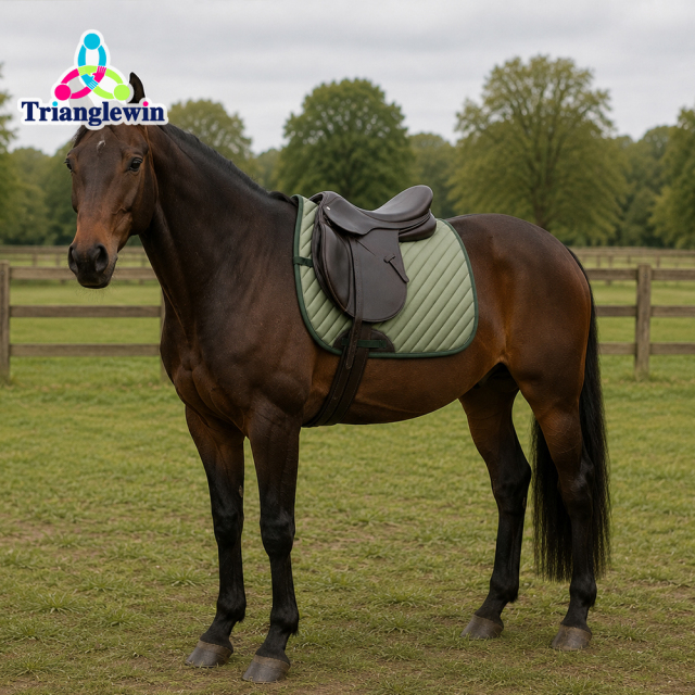 Custom embroidered saddle pad  OEM equestrian supplies with logo Horse Supplies worldwide shipping