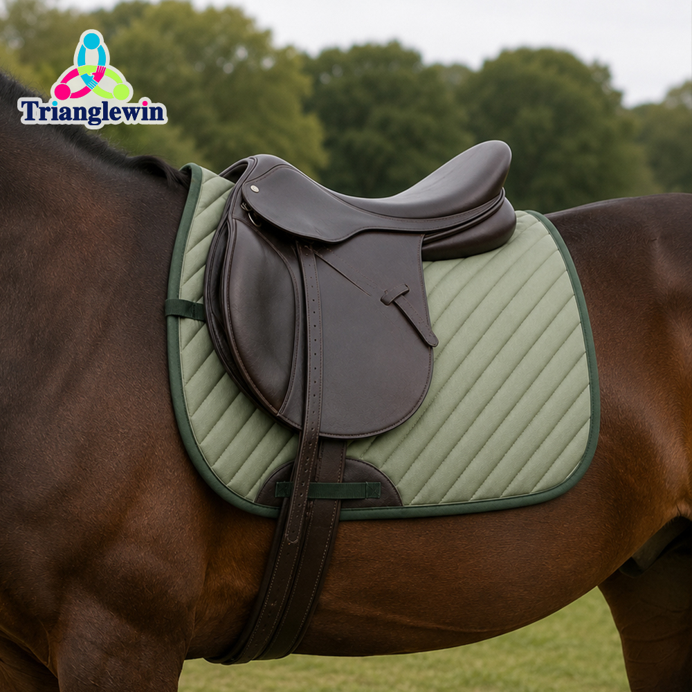 Custom embroidered saddle pad  OEM equestrian supplies with logo Horse Supplies worldwide shipping