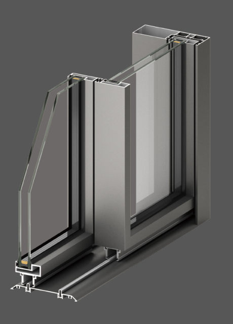 HART-115 narrow-edge sliding doors