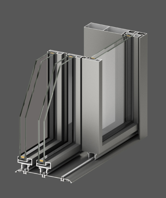 HART-175 narrow-edge sliding doors