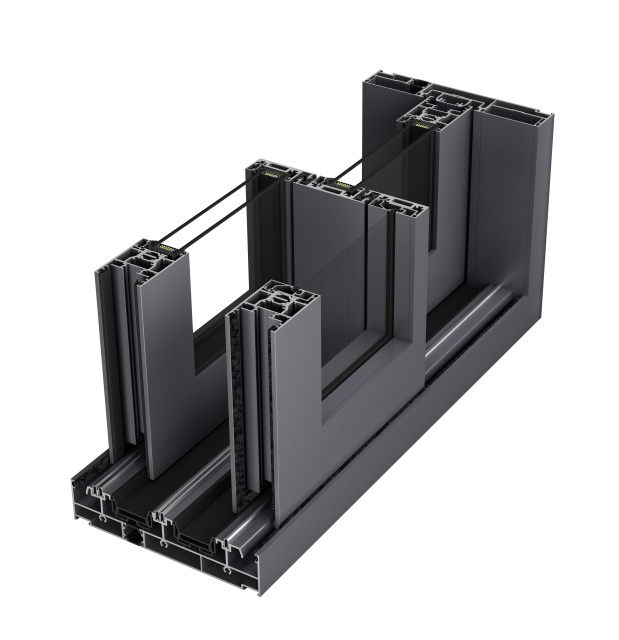 HART 110 Fully Hidden Broken Bridge Five-Track Sliding Window