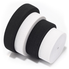 Tips Pants Knitted Crocheted Elastic Band Tape Underwear Webbing Rubber Drawcord Stocklot Polyester Custom Logo Printed