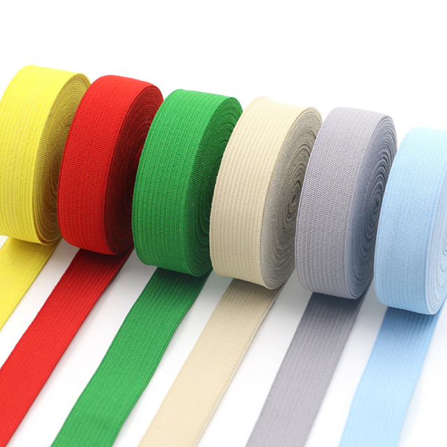 Tips Pants Knitted Crocheted Elastic Band Tape Underwear Webbing Rubber Drawcord Stocklot Polyester Custom Logo Printed