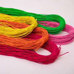Factory wholesale custom elastic cord rope round rubber latex bungee cord string for garment outdoor sports