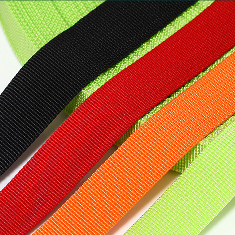 Factory wholesale price colorful polypropylene material woven webbing strap rolls pp webbing tape for bags