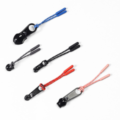 Fancy outdoors silicon rubber cord for DIY bags garments pull zipper non-elastic string rope silicone zipper pull
