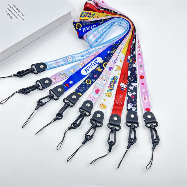 Promotional Lanyards With Logo Custom Mobile Phone Lanyard Crossbody Sport Keychain Superhero Keychain Polyester Lanyards Plain
