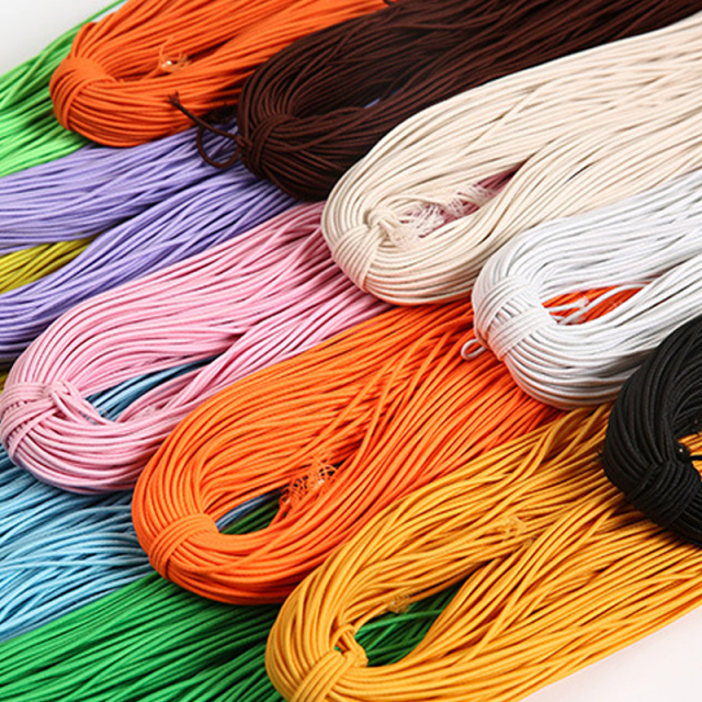 factory wholesale custom elastic cord rope round rubber latex bungee cord string for garment outdoor sports