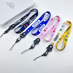 Promotional Lanyards With Logo Custom Mobile Phone Lanyard Crossbody Sport Keychain Superhero Keychain Polyester Lanyards Plain