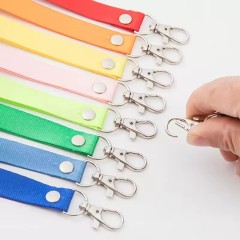 Promotional Hand Wrist Lanyard String Short Grip Lanyard Mobile Phone Strap for USB Flash Drive Keychain ID Badge Holder