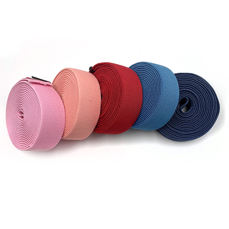 Suitcase fixing belt double-sided twill elastic belt cloth waistband elastic belt ready multi-color polyester webbing wholesale